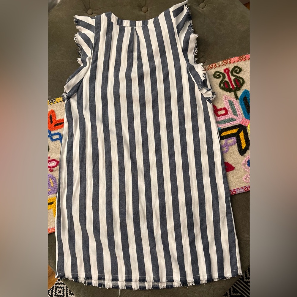 Sugarlips Blue and White Striped Mini Dress - Picture 4 of 4